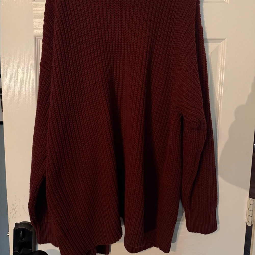 Free People Swim Too Deep Cardigan size XL New with Tags Cinnamon Brown - Picture 11 of 14